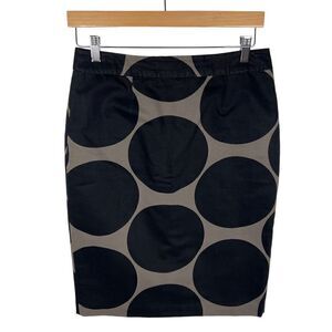 Boden Polkadot Pencil Skirt Black Dots Workwear Career Officers women’s size 6
